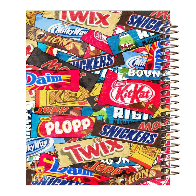 دفتر مشق 100 برگ بانیبو طرح  شکلات کد 845