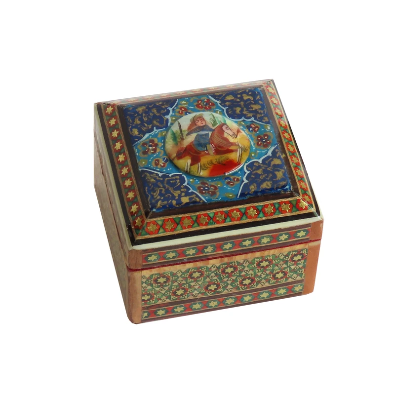 جعبه جواهرات خاتم کاری کد 1231