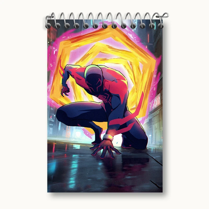 دفتر یادداشت 50 برگ خندالو مدل مرد عنکبوتی (Spider Man) کد F1157
