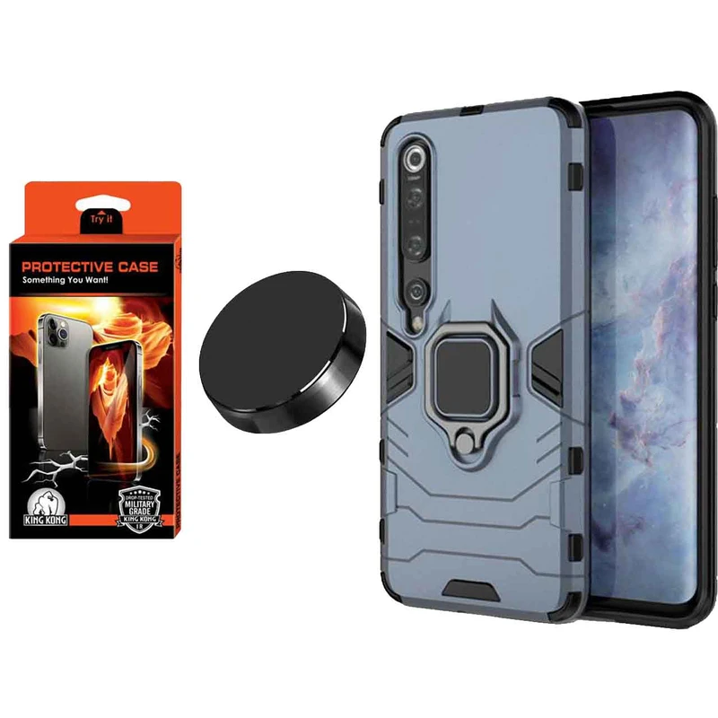 کاور کینگ کونگ مدل BATMAN مناسب برای گوشی موبایل شیائومی Mi 10/Mi 10 Pro به همراه پایه نگهدارنده