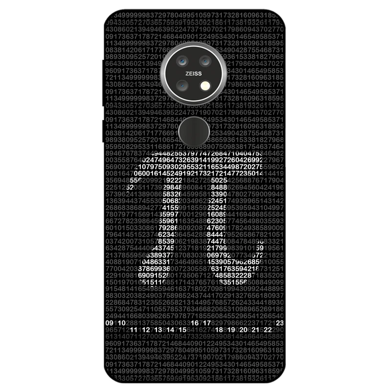 کاور مگافون طرح عدد پی مدل 7240 مناسب برای گوشی موبایل نوکیا 6.2 / 7.2