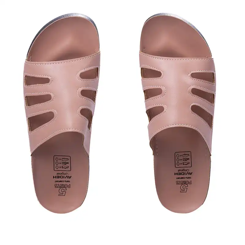 دمپایی زنانه آویده کد 222 رنگ صورتی