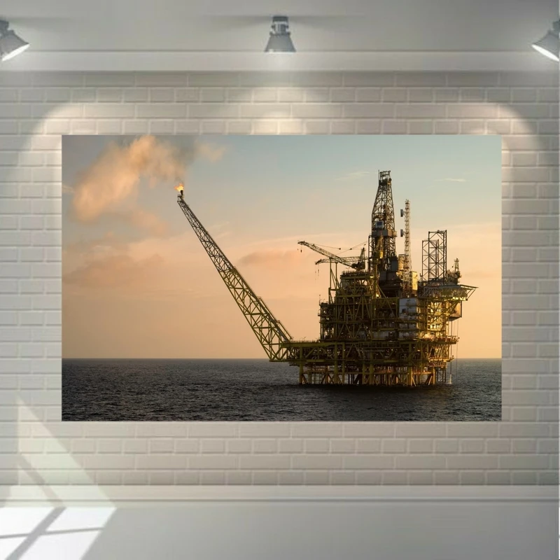 پوستر دیواری طرح سکوی نفتی کد FP234
