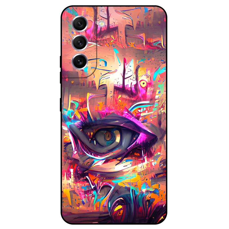 کاور مگافون طرح چشم مدل 2823 مناسب برای گوشی موبایل سامسونگ Galaxy S22 Plus 5G         