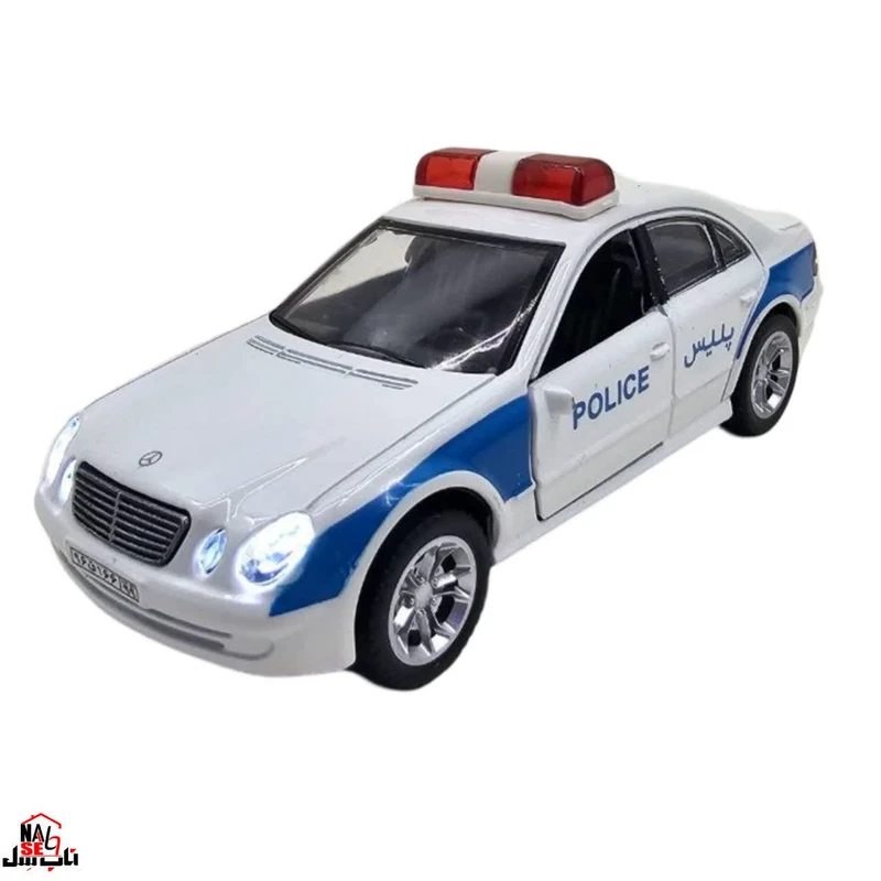 عکس شماره 4 : ماشین بازی ناب سل مدل مرسدس بنز الگانس پلیس فلزی موزیکال