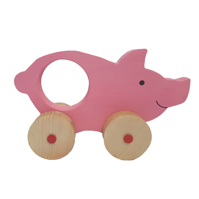 اسباب بازی چوبی مدل خوک