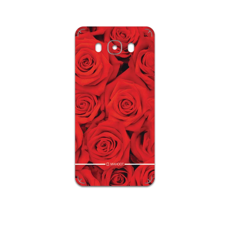 برچسب پوششی ماهوت مدل Red-Flower مناسب برای گوشی موبایل سامسونگ Galaxy J7 2016