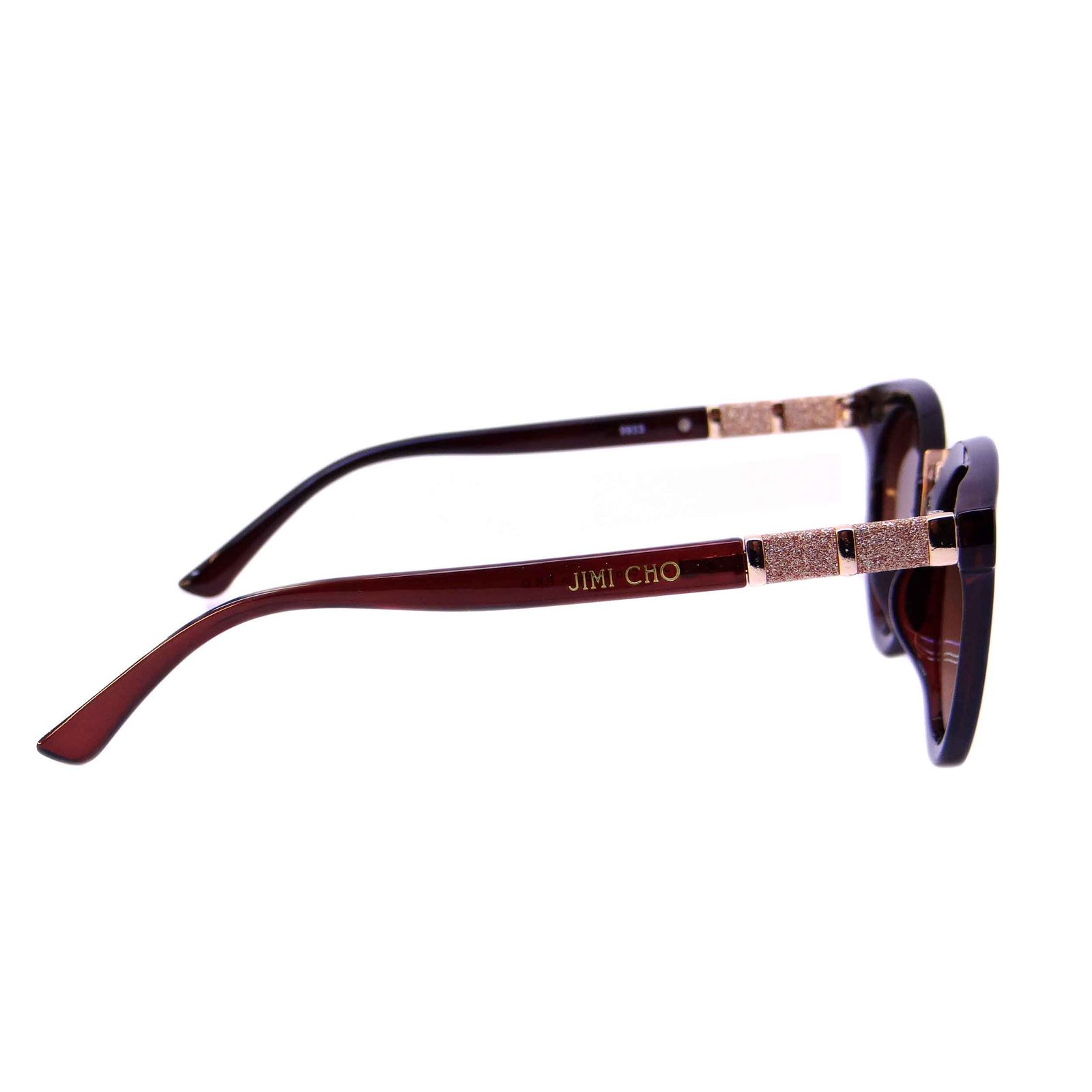 عینک آفتابی زنانه جیمی چو مدل 9933 رنگ قهوه ای -  - 3