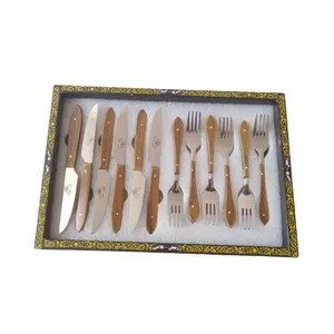    ست کارد و چنگال میوه خوری 12 پارچه فلاحی زنجان کد 11