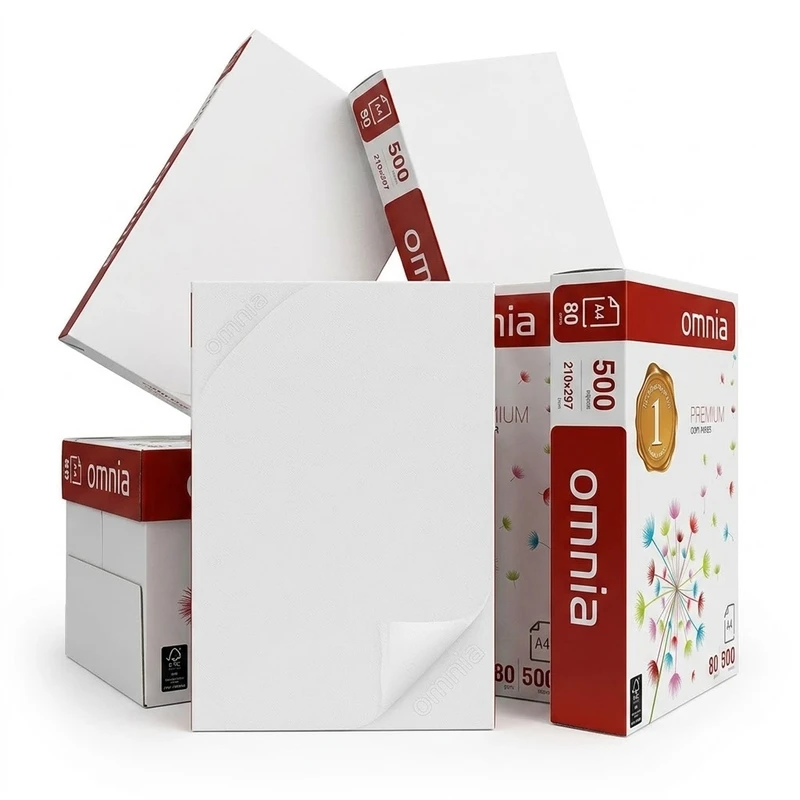 عکس شماره 2 : کاغذ a4 اومنیا مدل premium بسته 2500 عددی