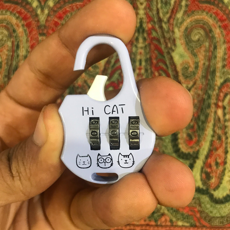 قفل آویز طرح گربه کد V1