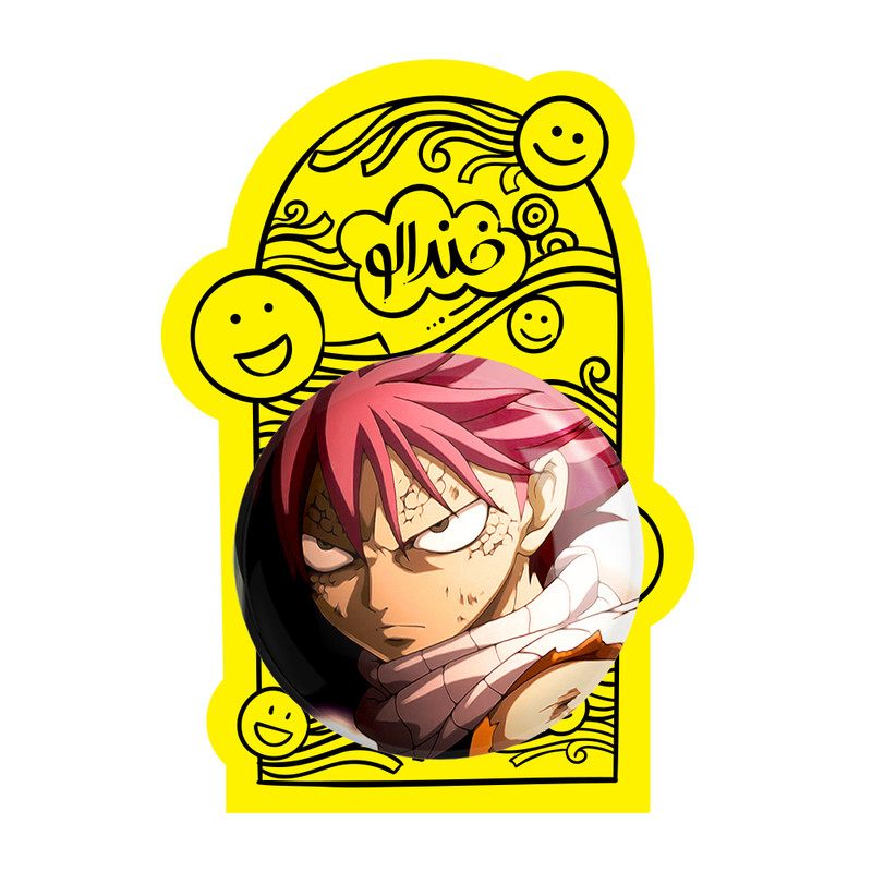 آینه جیبی خندالو مدل ناتسو انیمه فری تیل Fairy Tail  کد 16525