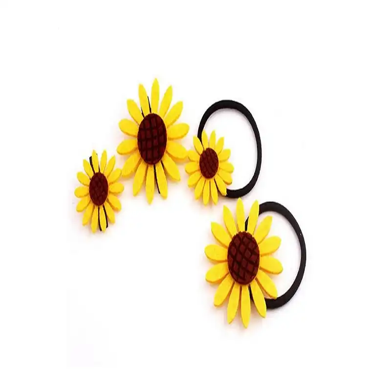 کش مو دخترانه آی جواهر مدل آفتابگردان دکوریکور بسته 2 عددی