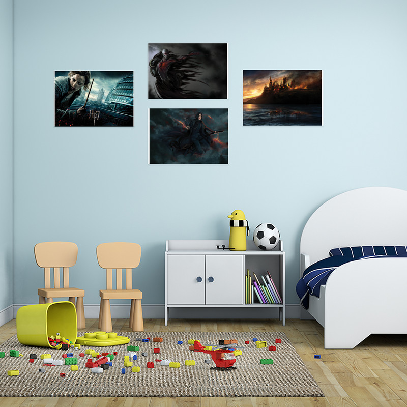 پوستر طرح هری پاتر کد A-2000 مجموعه 4 عددی