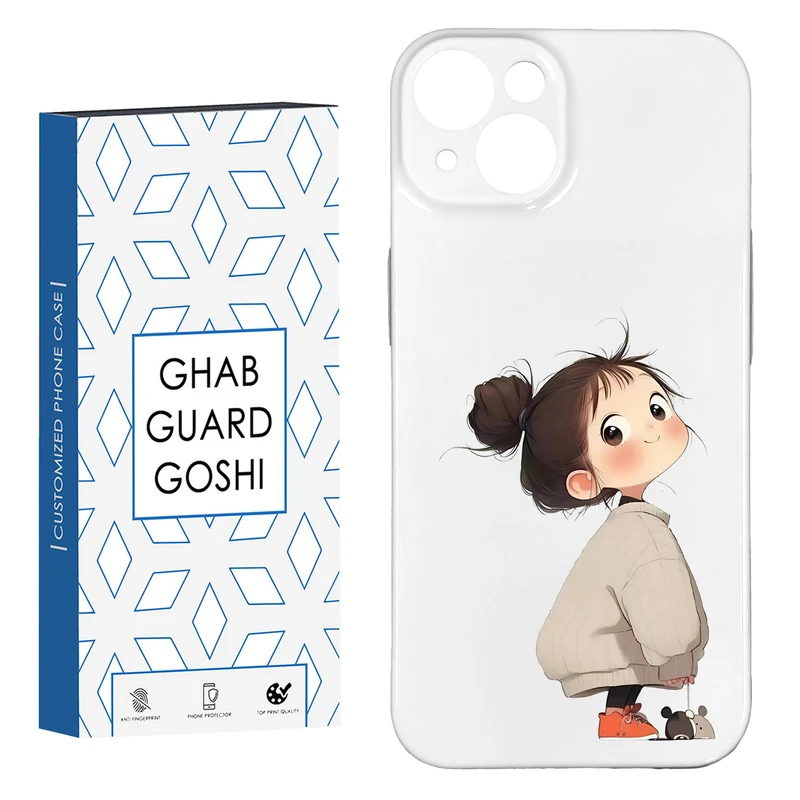 کاور قاب گارد گوشی طرح فانتزی دختر ملوس  کد HARD-010   مناسب برای گوشی موبایل اپل IPHONE 13 / 14