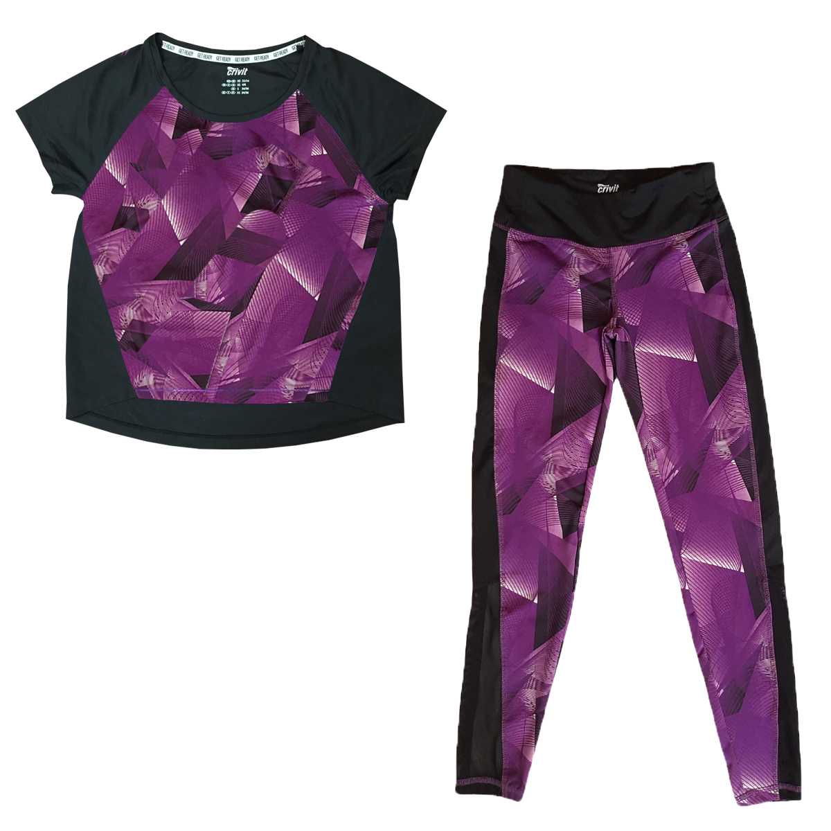 ست تی شرت و لگینگ ورزشی زنانه کرویت مدل Bnfsh_X