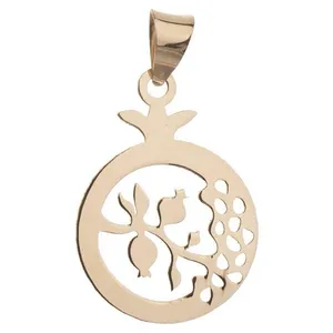 آویز گردنبند طلا 18 عیار زنانه قیراط طرح انار کد GH3873