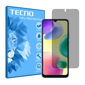Tecno brand shockproof Privacy screen protector glass for Xiaomi Redmi 10A