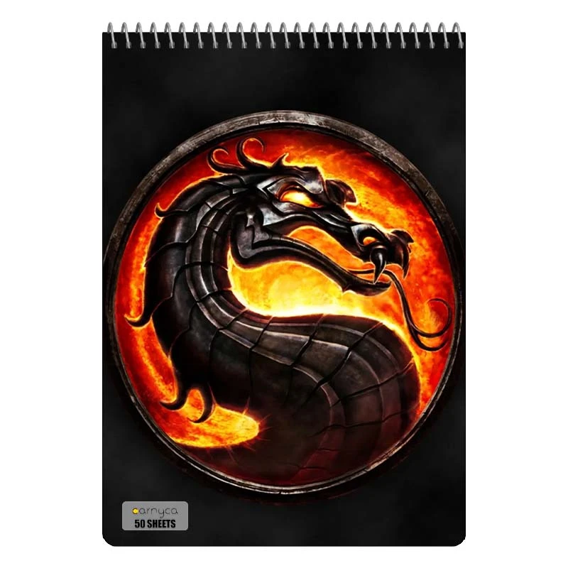 دفتر نقاشی 50 برگ سیمی کارنیکا طرح مورتال کامبت Mortal Kombat کد 93940
