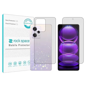 Rockspace transparent screen protector HyGEL model suitable for Xiaomi Redmi Note 12 Discovery Edition mobile phone with back protector