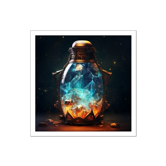 تابلو نوری بکلیت طرح شیشه فانتزی مدل W-MID-16194