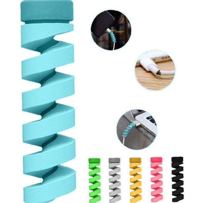 محافظ کابل مدل Silicone Spring بسته 2 عددی