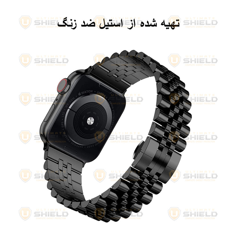بند آلتیمیت شیلد مدل 5Lux مناسب برای اپل واچ Series 1 Aluminum 42 / Series 2 42mm / Series 3 42mm به همراه کاور
