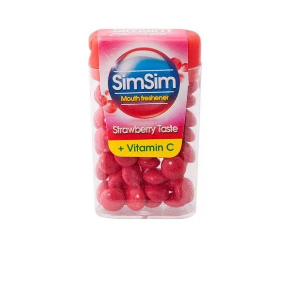 قرص خوشبو کننده دهان سیم سیم مدل strawberry وزن 15 گرم