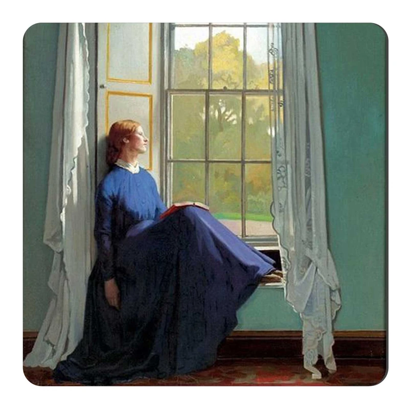  مگنت طرح نقاشی بانو در کنار پنجره کد wmg854