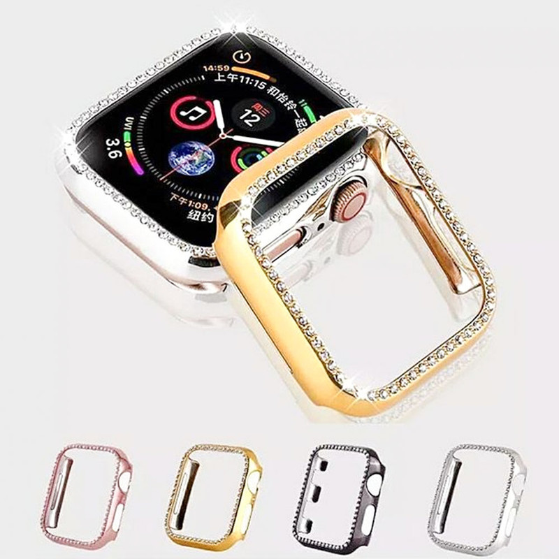 کاور قاب تک مدل SWAROVSKIGU مناسب برای اپل واچ Series 8 Aluminum 45 mm