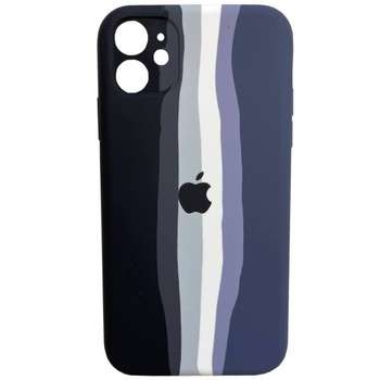کاور مدل سیلیکونی طرح رنگین کمان کد 123 مناسب برای گوشی موبایل اپل iPhone 11