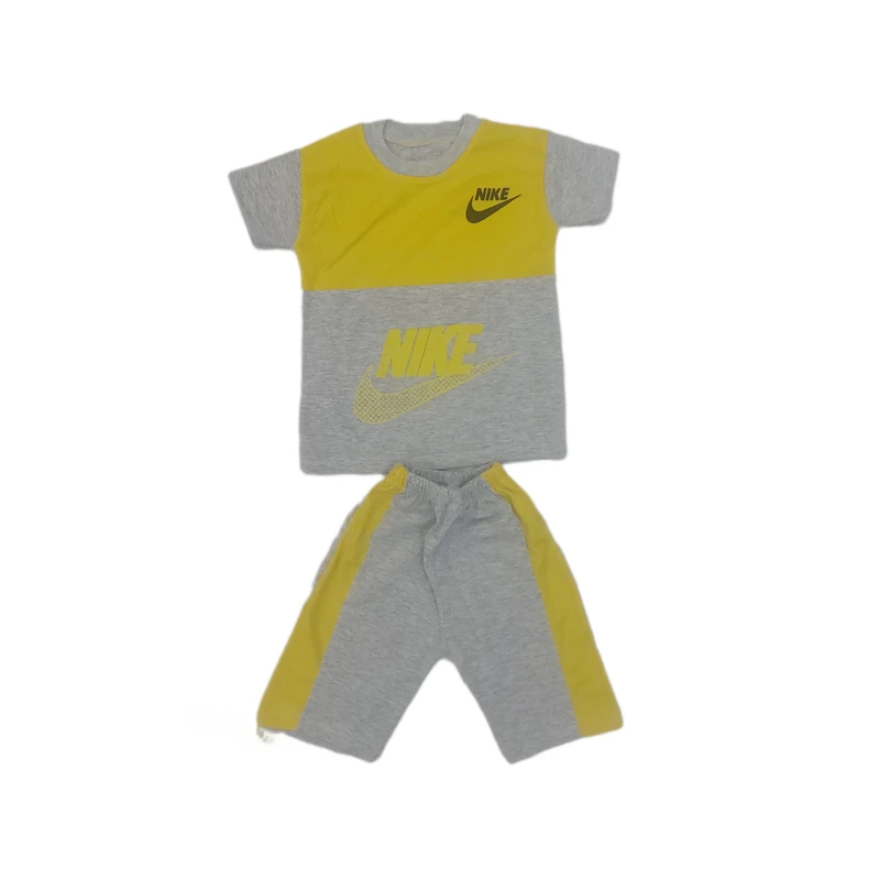 ست تی شرت و شلوارک پسرانه مدل تیک