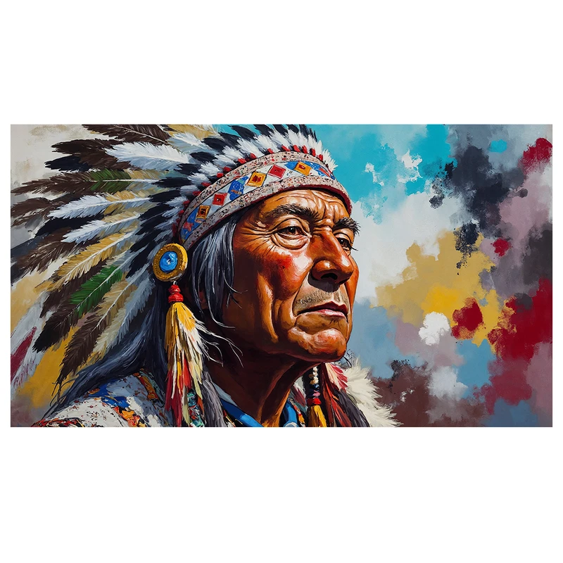 پوستر مدل سرخپوست بومی کد AR3060469