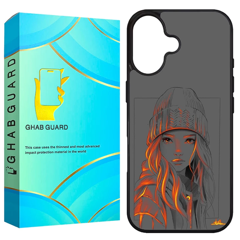 کاور قاب گارد طرح دخترانه مدل G16PL مناسب برای گوشی موبایل اپل iPhone 16 Plus