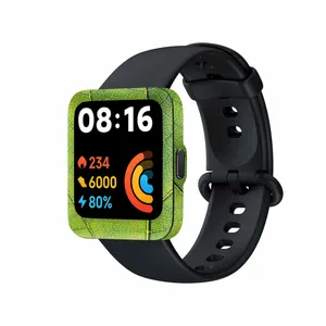 برچسب ماهوت طرح Leaf_Texture مناسب برای ساعت هوشمند شیائومی Redmi Watch 2 Lite