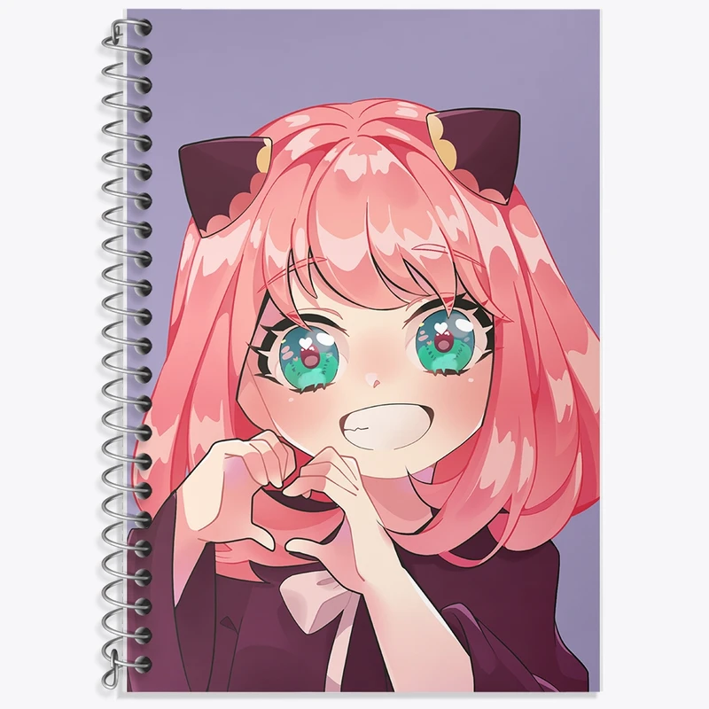 دفتر زبان 50 برگ خندالو مدل دو خط طرح آنیا فورجر انیمه اسپای ایکس کد F2833