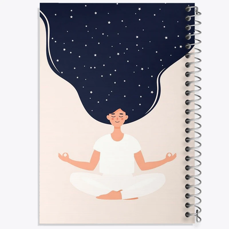 دفتر شطرنجی 50 برگ خندالو طرح یوگا کد N4685