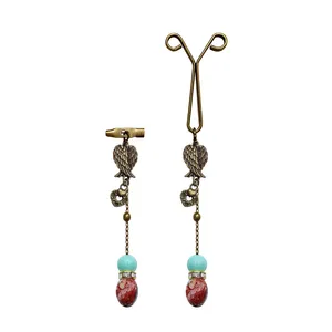 ست گیره روسری و سنجاق سینه زنانه مدل بال