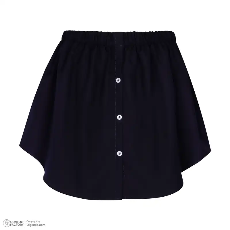 دامنک چین‌دار زنانه مدل 018 رنگ سرمه‌ای