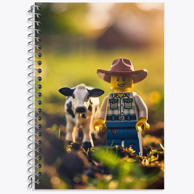 دفتر لغت 50 برگ خندالو طرح لگو (Lego) کد F6552