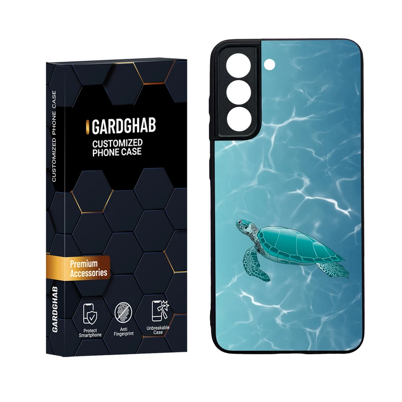 کاور گارد قاب مدل دور ژله ای پشت گلس منظره و طبیعت مناسب برای گوشی موبایل سامسونگ Galaxy S21 FE