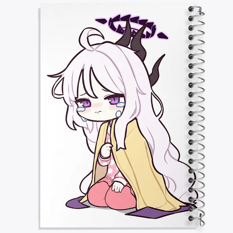 دفتر نت موسیقی 50 برگ خندالو مدل بازی آرشیو آبی (Blue Archive) کد 34344