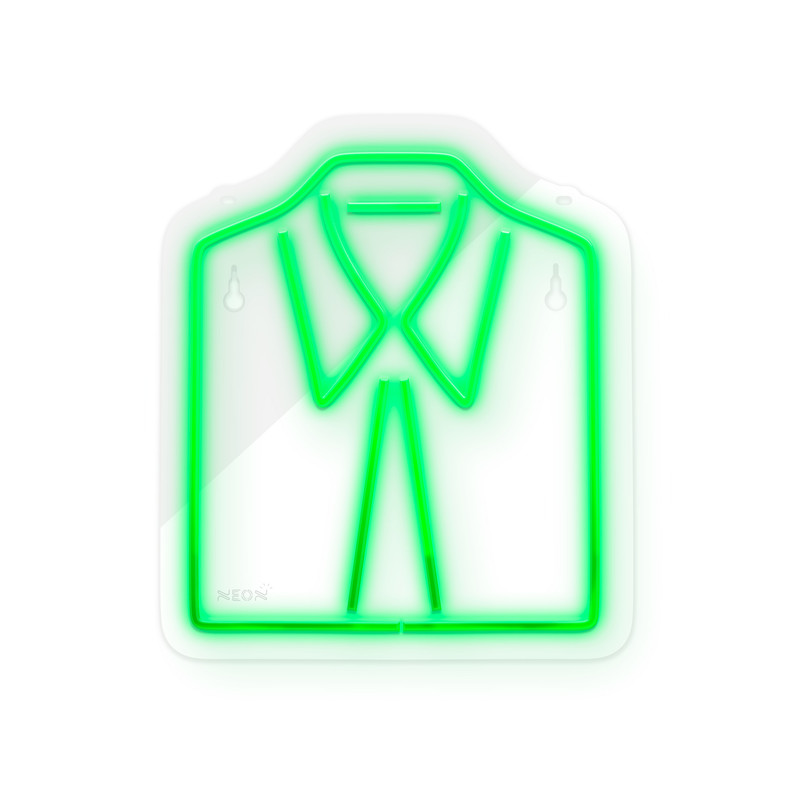 چراغ دیواری نئون دیزاین طرح Men-Clothes_GR