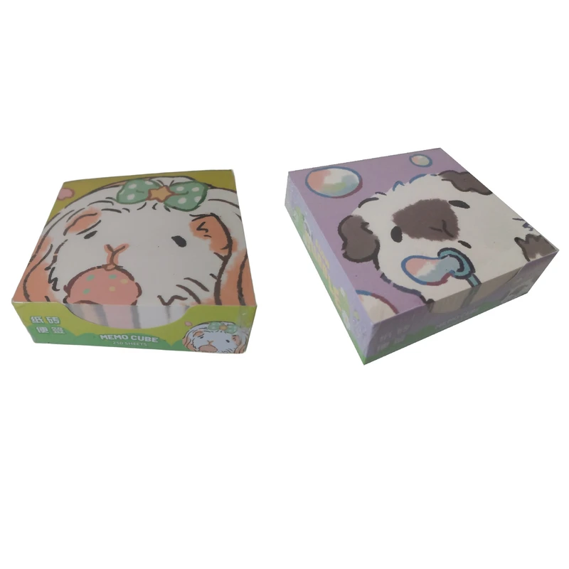 کاغذ یادداشت مدل MEMO CUBE کد 33 سایز 7.5*7.5 سانتی متر مجموعه دو عددی