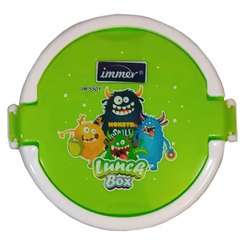 ظرف غذای کودک ایمر طرح موجودات خندان کد JM5501 مجموعه 4 عددی