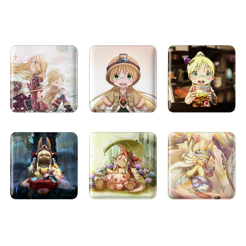 مگنت خندالو طرح انیمه ساخته شده در پرتگاه Made in Abyss کد 1342A مجموعه 6 عددی