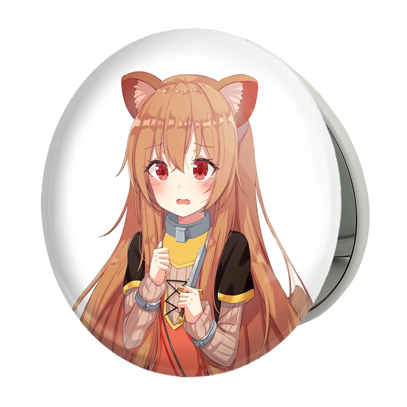 آینه جیبی خندالو طرح رافتالیا انیمه ظهور قهرمان سپر مدل تاشو کد 15937 