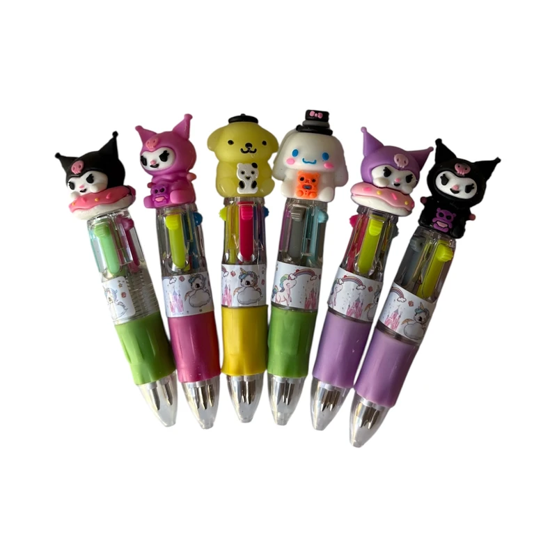 خودکار 0.7 میلی متری طرح کرومی و دوستان بسته ۶ عددی