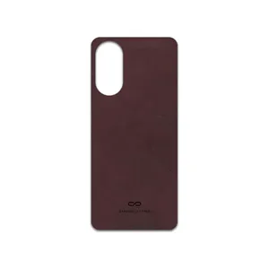 MAHOOT Matte-Dark-Brown-Leather Cover Sticker for Oppo A78 4G