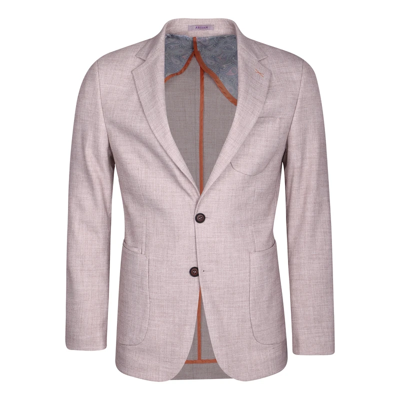 کت تک مردانه آریوان مدل وصله دار کد B022